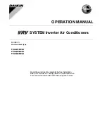 Preview for 1 page of Daikin FXAQ12MVJU Operation Manual