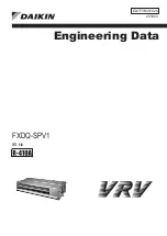 Daikin FXDQ-SPV1 Engineering Data предпросмотр