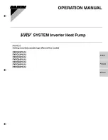 Preview for 1 page of Daikin FXFQ09PVJU Operation Manual