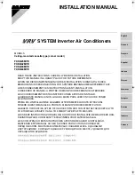 Preview for 1 page of Daikin FXKQ25MVE Installation Manual