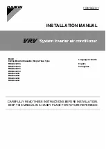 Предварительный просмотр 1 страницы Daikin FXKQ32AVM Installation Manual