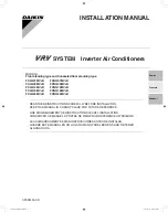 Предварительный просмотр 1 страницы Daikin FXLQ07MVJU Installation Manual