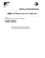 Предварительный просмотр 1 страницы Daikin FXLQ12MVJU Installation Manual