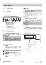 Предварительный просмотр 14 страницы Daikin FXMA100A5VEB Installation And Operation Manual