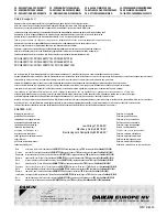 Preview for 4 page of Daikin FXSQ100M7V1B Installation And Operation Manual