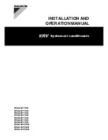 Preview for 1 page of Daikin FXSQ140P7VEB Installation And Operator'S Manual