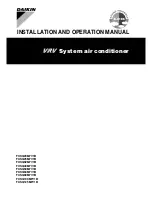 Daikin FXSQ20M7V1B Installation And Operation Manual preview