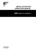 Preview for 1 page of Daikin FXTQ50A2VEB Installation And Operation Manual