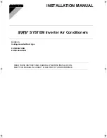 Preview for 1 page of Daikin FXTQ80A7VEB Installation Manual