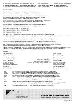 Preview for 2 page of Daikin FXYCP125K7V1 Installation And Operaion Manual