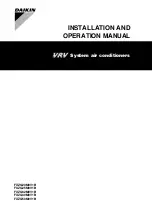 Preview for 1 page of Daikin FXZQ-M9 Installation And Operation Manual