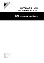 Preview for 1 page of Daikin FXZQ20M8V1B Installation And Operaion Manual