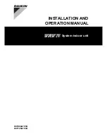 Preview for 1 page of Daikin HXY080A7V1B Installation And Operation Manual