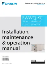 Preview for 1 page of Daikin hydrocube EWWQ-KC Installation, Maintenance & Operation Manual