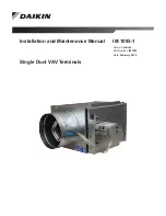 Preview for 1 page of Daikin IM 1093-1 Installation And Maintenance Manual