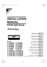 Daikin Inverter FLXS25BVMB Installation Manual preview