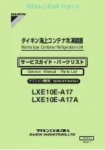 Daikin LXE10E-A17 Service Manual & Parts List preview