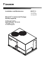 Daikin Maverick I MPSA008D Installation And Maintenance Manual preview