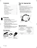 Предварительный просмотр 2 страницы Daikin MC707VM-S Operation Manual