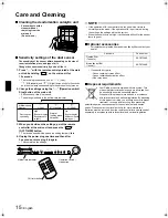 Предварительный просмотр 16 страницы Daikin MC707VM-S Operation Manual