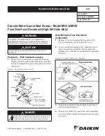 Daikin MHC Installation & Maintenance Data предпросмотр