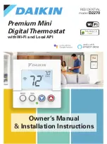 Daikin Premium Mini D2270 Owner'S Manual & Installation Instructions preview