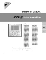 Предварительный просмотр 1 страницы Daikin PXYQ72PBYD Operation Manual