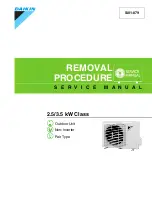 Daikin R25GV1G Service Manual preview