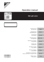 Preview for 1 page of Daikin R32 Split Series Operation Manual