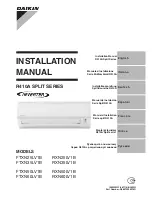 Preview for 1 page of Daikin R410A SPLIT SERIES FTXN25LV1B Installation Manual