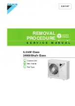 Daikin RE24MV2S Removal Procedure предпросмотр