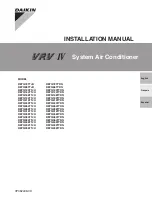 Preview for 1 page of Daikin REYQ120TTJU Installation Manual