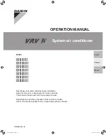 Preview for 1 page of Daikin REYQ72TAYCU Operation Manual