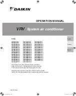 Daikin REYQ72XATJ Operation Manual предпросмотр