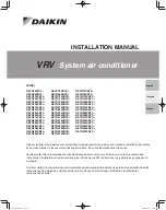 Daikin REYQ72XBTJ Series Installation Manual preview