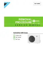 Daikin RF50PRV16 Removal Procedure preview