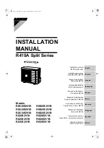 Preview for 1 page of Daikin RK20E2V1B Installation Manual