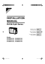 Preview for 1 page of Daikin RKN15KEVJU Installation Manual