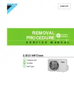 Предварительный просмотр 1 страницы Daikin RKN25KEVM Removal Procedure