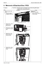 Предварительный просмотр 9 страницы Daikin RKN25KEVM Removal Procedure