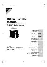 Preview for 1 page of Daikin RKS42J2V1B Installation Manual