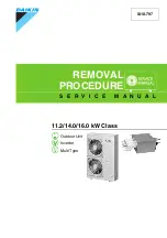 Daikin RMKD112DVM Removal Procedure предпросмотр