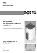 Preview for 1 page of Daikin Rotex EKSRPS4A Operating And Installation Instructions