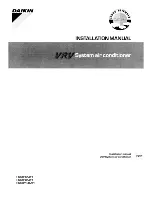 Preview for 1 page of Daikin RSXYP10KJY1 Installation Manual