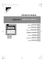 Preview for 1 page of Daikin RTSYQ10PAY1 Operation Manual