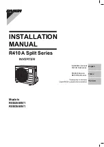 Preview for 1 page of Daikin RXB25B5V1 Installation Manual