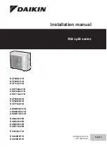 Предварительный просмотр 1 страницы Daikin RXF71A2V1B Installation Manual