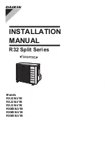 Daikin RXJ20LV1B Installation Manual предпросмотр