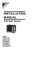 Daikin RXM42LV1B Installation Manual preview