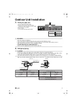 Предварительный просмотр 11 страницы Daikin RXM71M2V1B Installation Manual